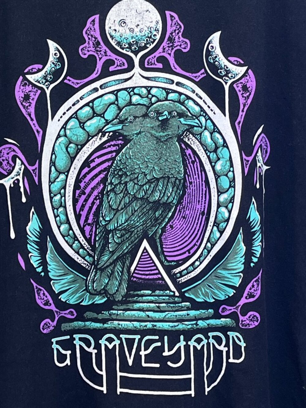 Graveyard Two headed bird crow music Swedish rock band - Picture 2 of 5